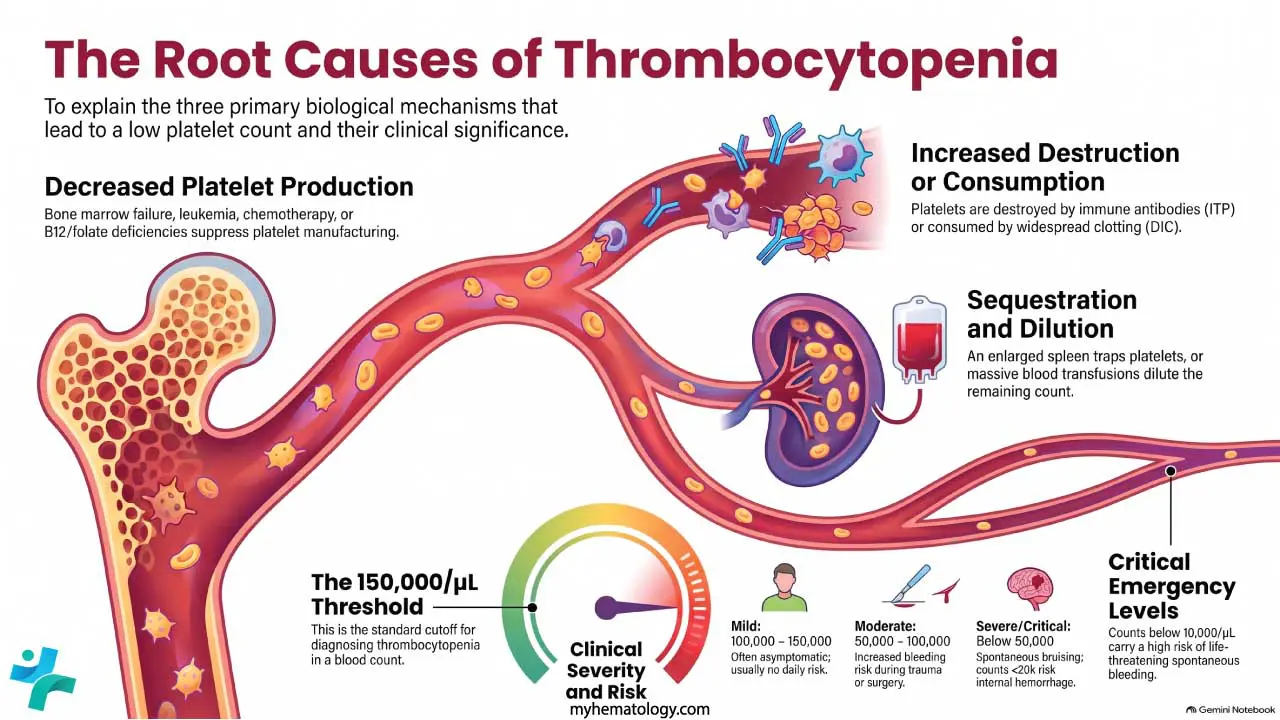 Causes of thrombocytopenia
