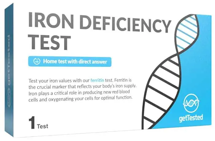 Gettested iron deficiency at home iron test kit