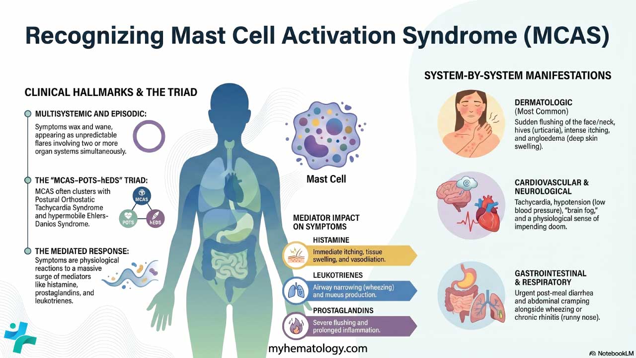 Mast Cell Activation Syndrome - MCAS: Symptoms & Diagnosis